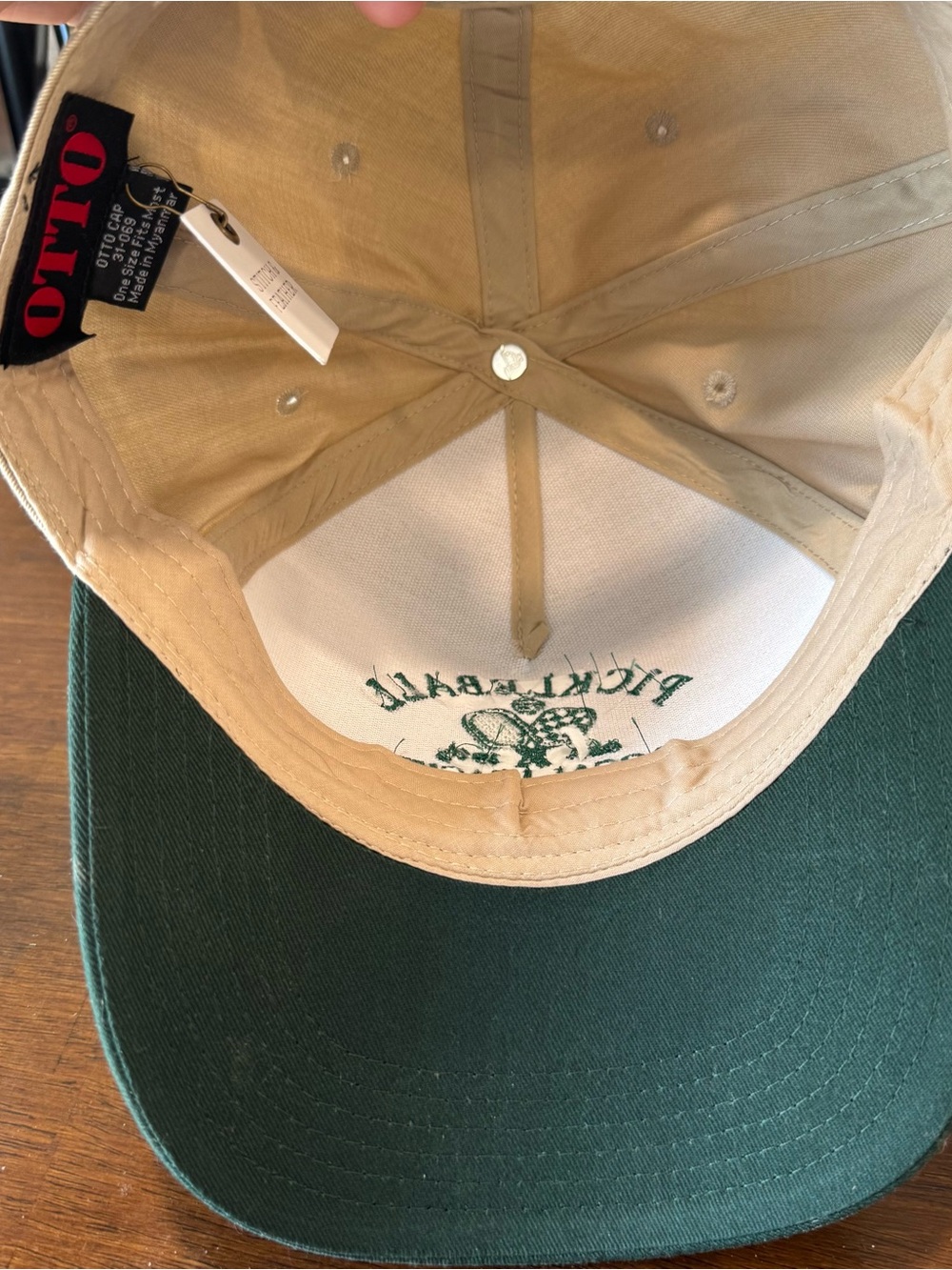 Pickleball Local League Champion EST 1965 Otto Brand Hat Stich & Feather NWT - Picture 7 of 7